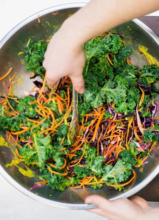 Kale, Apple, and Carrot Salad